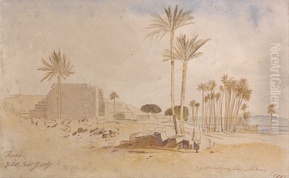 50 a.m., February 17,  1867 Oil Painting by Edward Lear