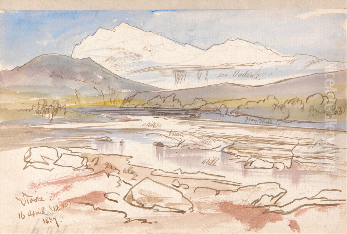 30 p.m., 16 April 1857 Oil Painting by Edward Lear