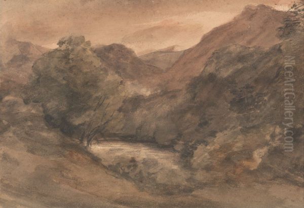 Evening after a Fine Day, 1 October 1806 Oil Painting by John Constable