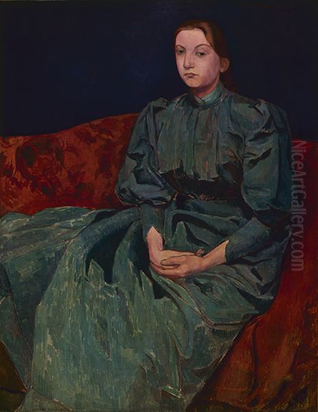 Portrait of Madeline, the Artist's Sister Oil Painting by Emile Bernard