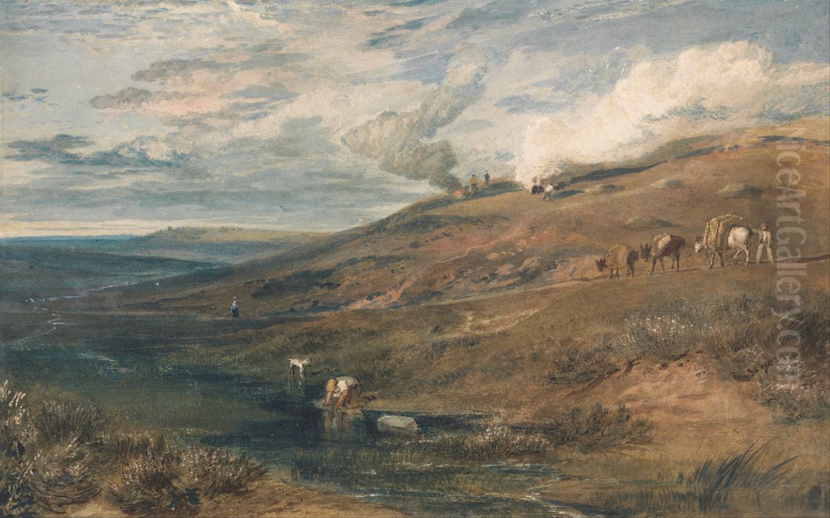 The Source of the Tamar and the Torridge Oil Painting by J. M. W. Turner