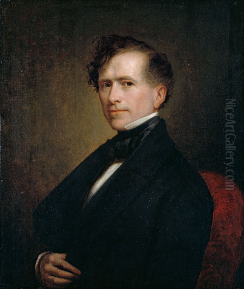 Franklin Pierce Oil Painting by George Peter Alexander Healy