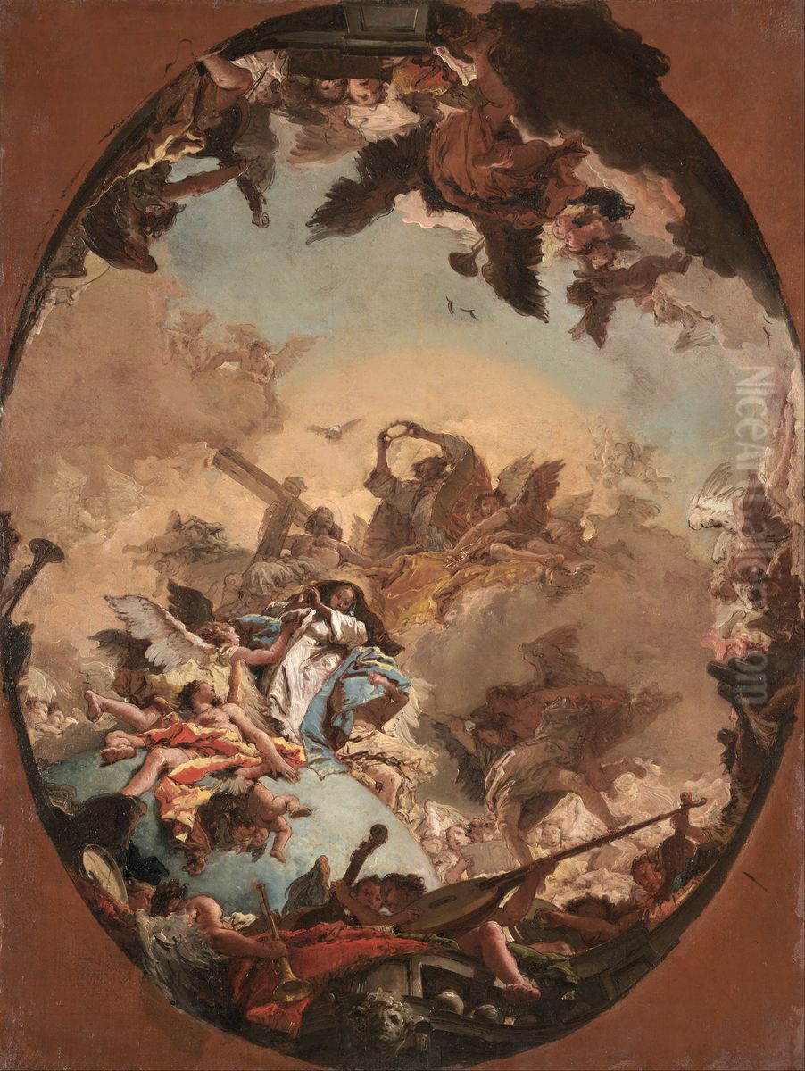 The Coronation of the Virgin Oil Painting by Giovanni Battista Tiepolo