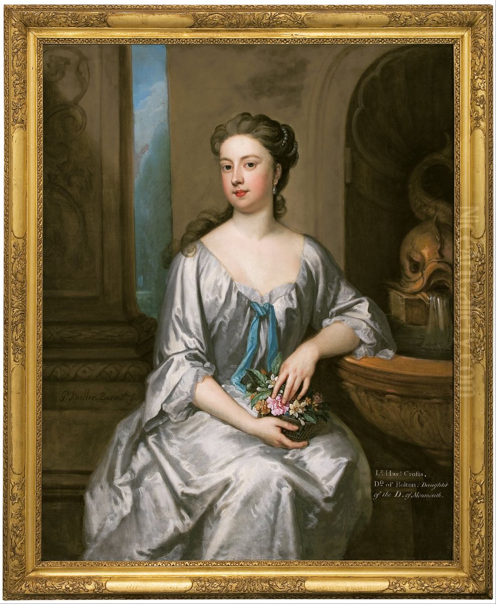 Lady Henrietta Crofts, Duchess of Bolton Oil Painting by Godfrey Kneller