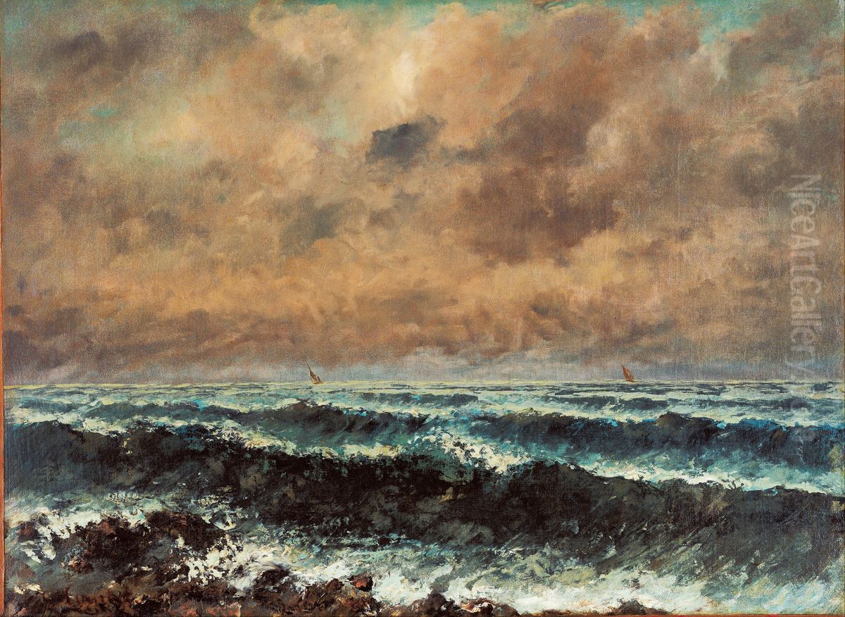 Autumn Sea Oil Painting by Gustave Courbet