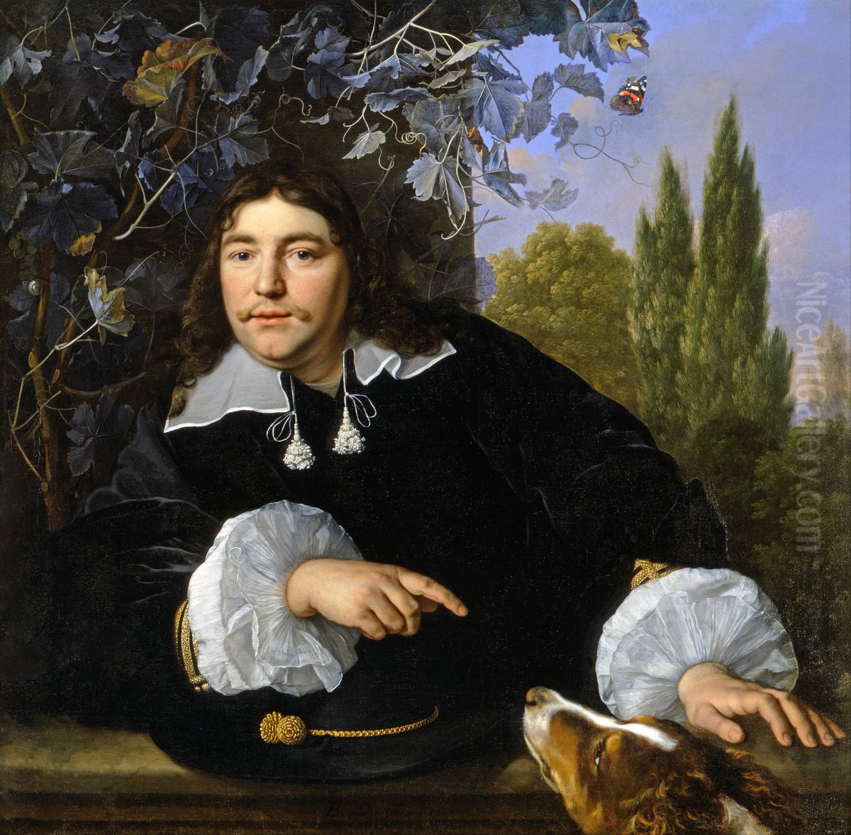 Self-Portrait Oil Painting by Bartholomeus Van Der Helst