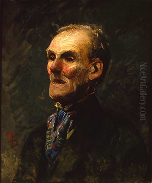 Study of an Old Man Oil Painting by Frank Duveneck