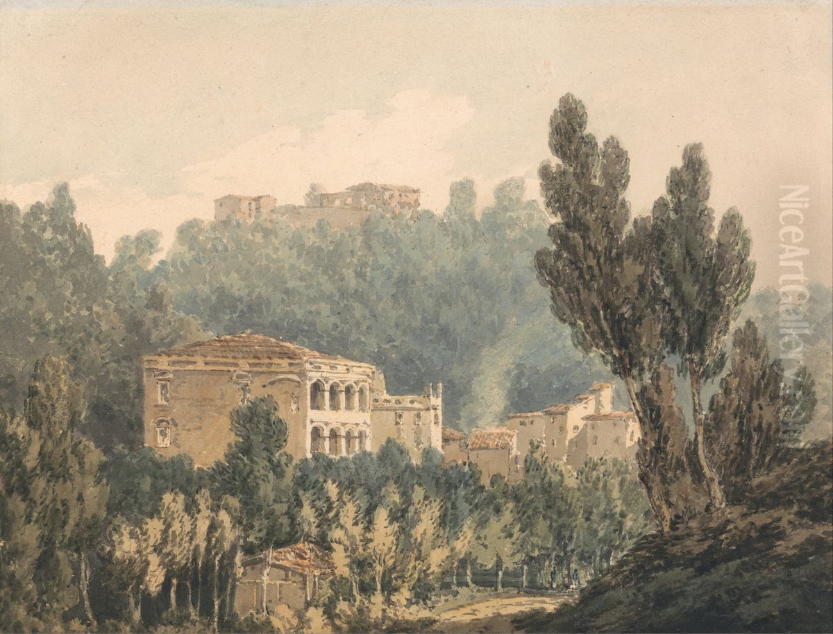 In the Valley Near Vietri Oil Painting by J. M. W. Turner