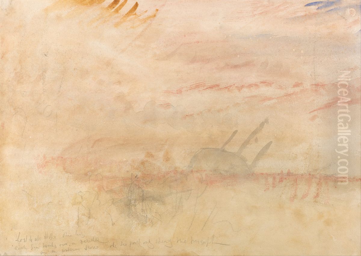 Lost to All Hope the Brig Oil Painting by J. M. W. Turner