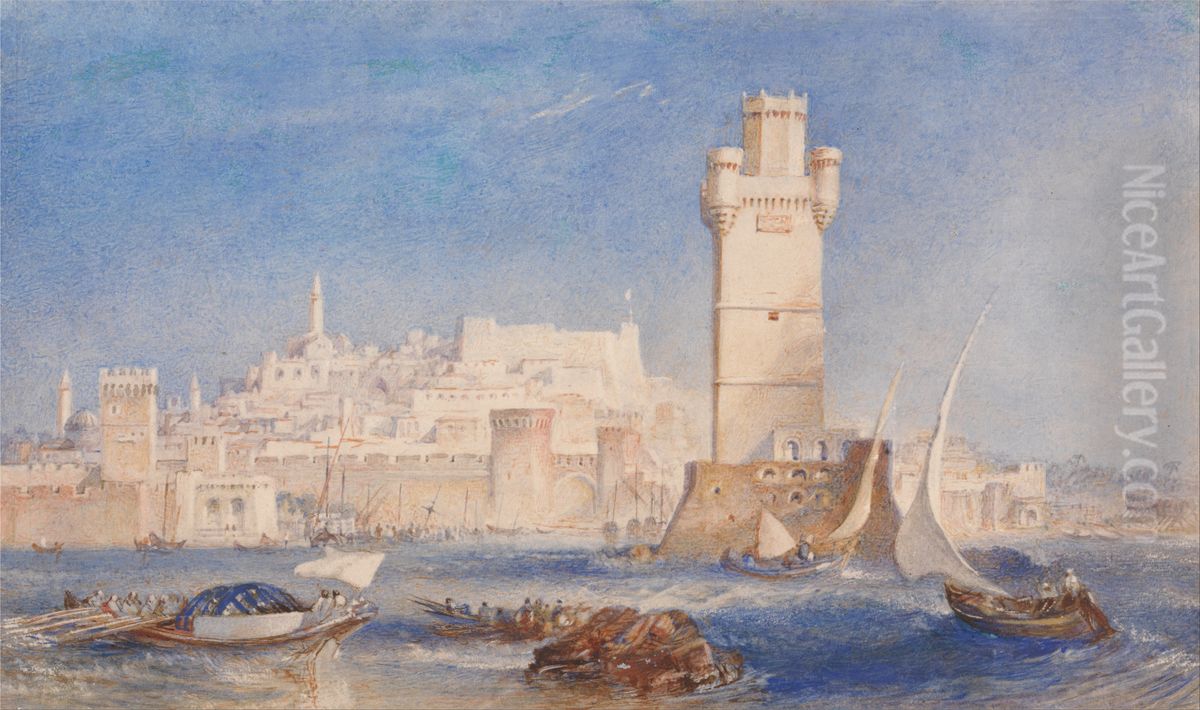 Rhodes Oil Painting by J. M. W. Turner