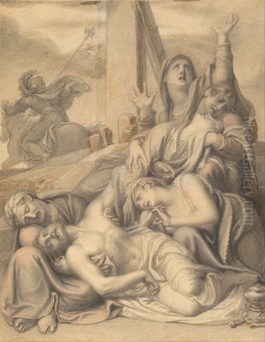 The Deposition Oil Painting by Richard Cosway
