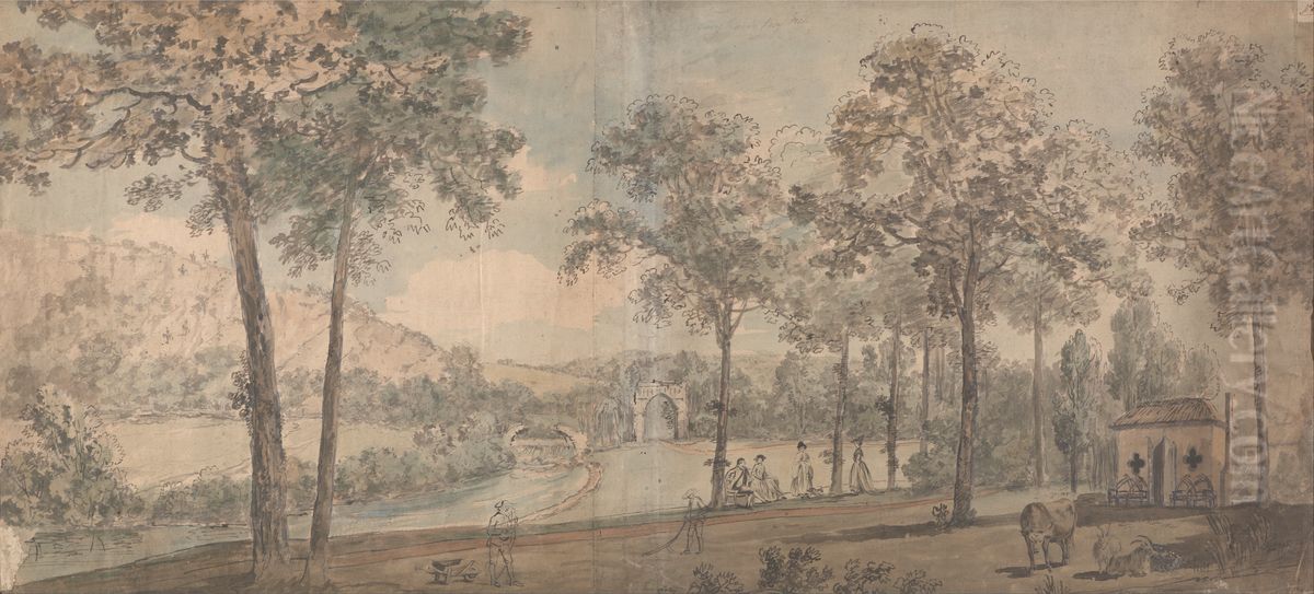 Mr. Vaughan's, Boys Hill, Dorset Oil Painting by Samuel Scott