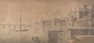 The Thames with Montagu House and Westminster Bridge