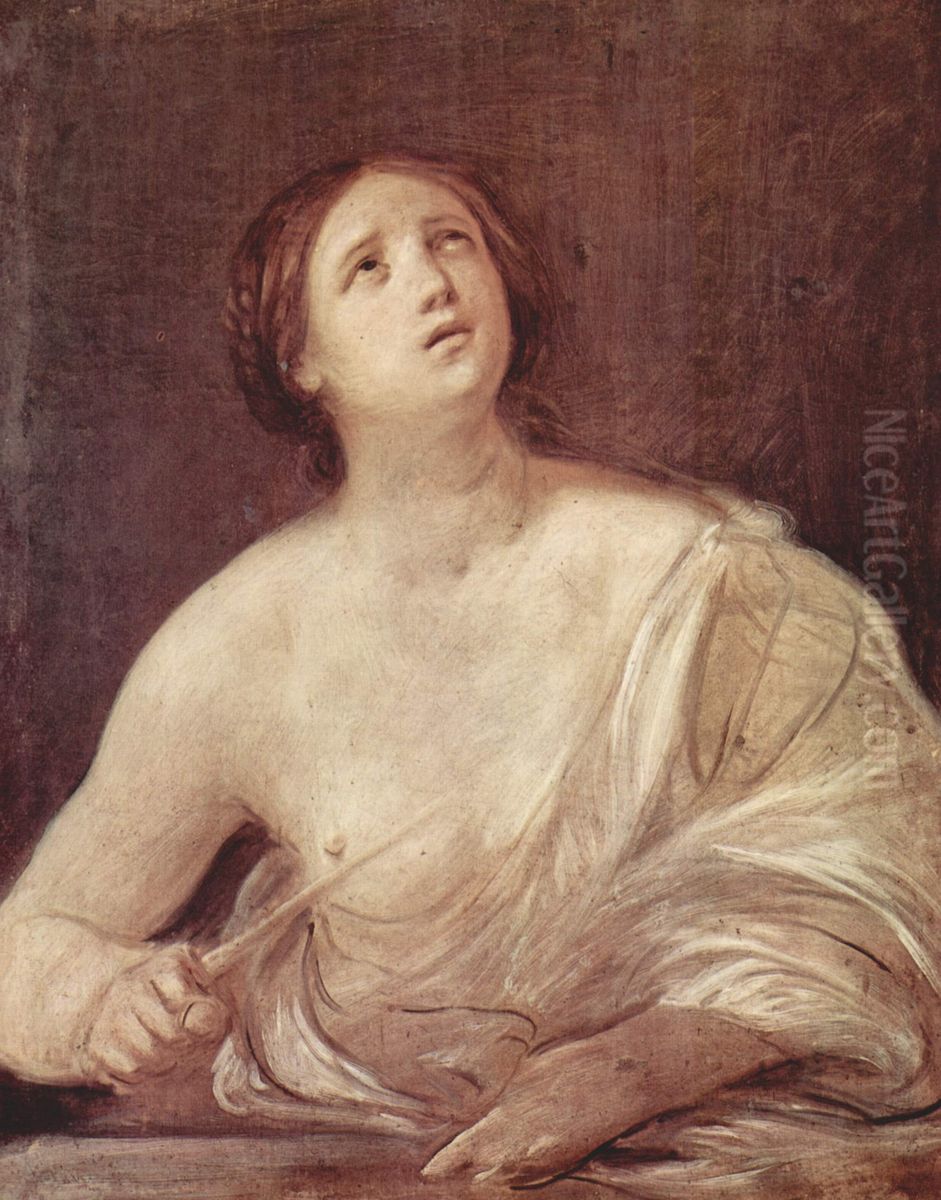 Selbstmord der Lucretia Oil Painting by Guido Reni