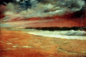 Atardecer en el mar (La ola roja)