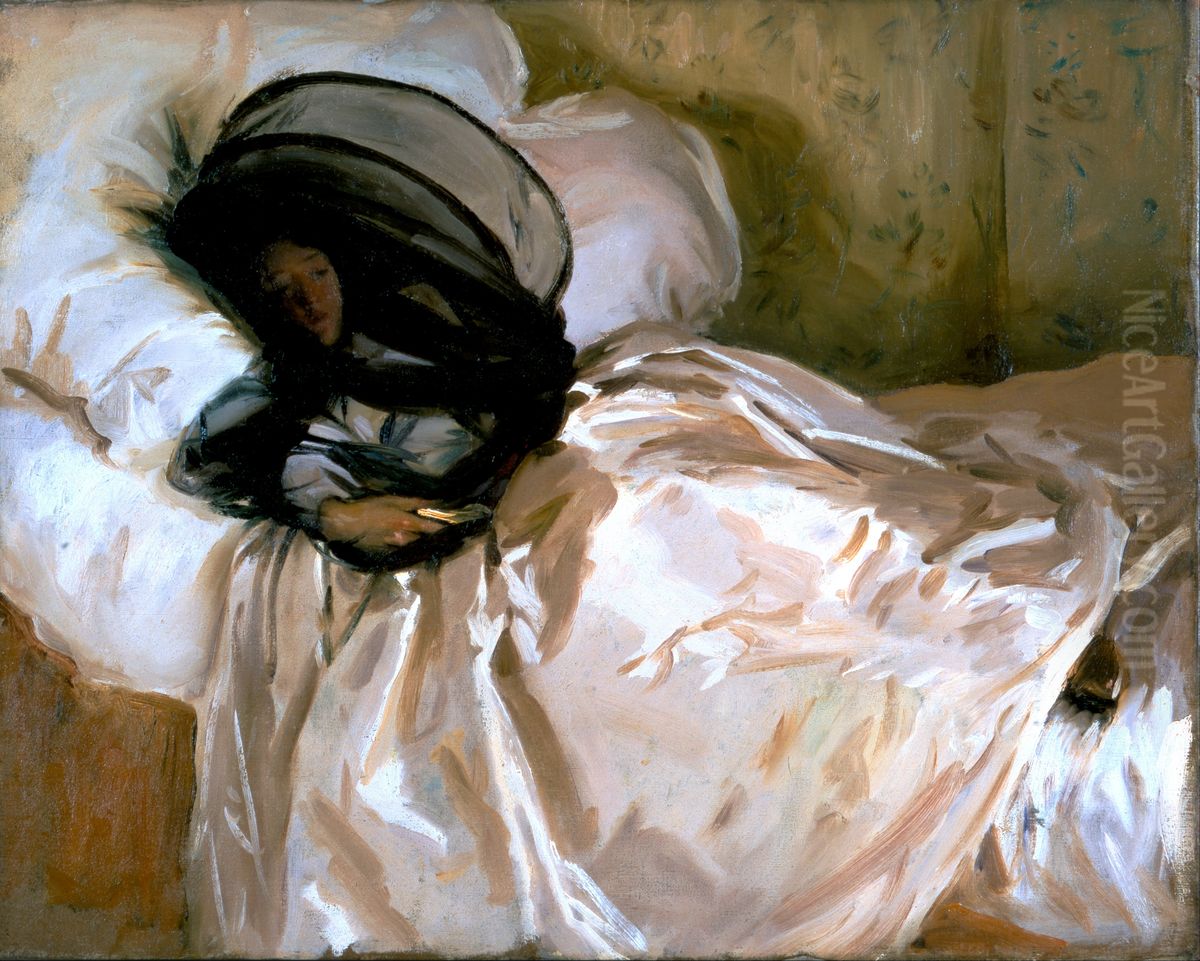 The Mosquito Net Oil Painting by John Singer Sargent