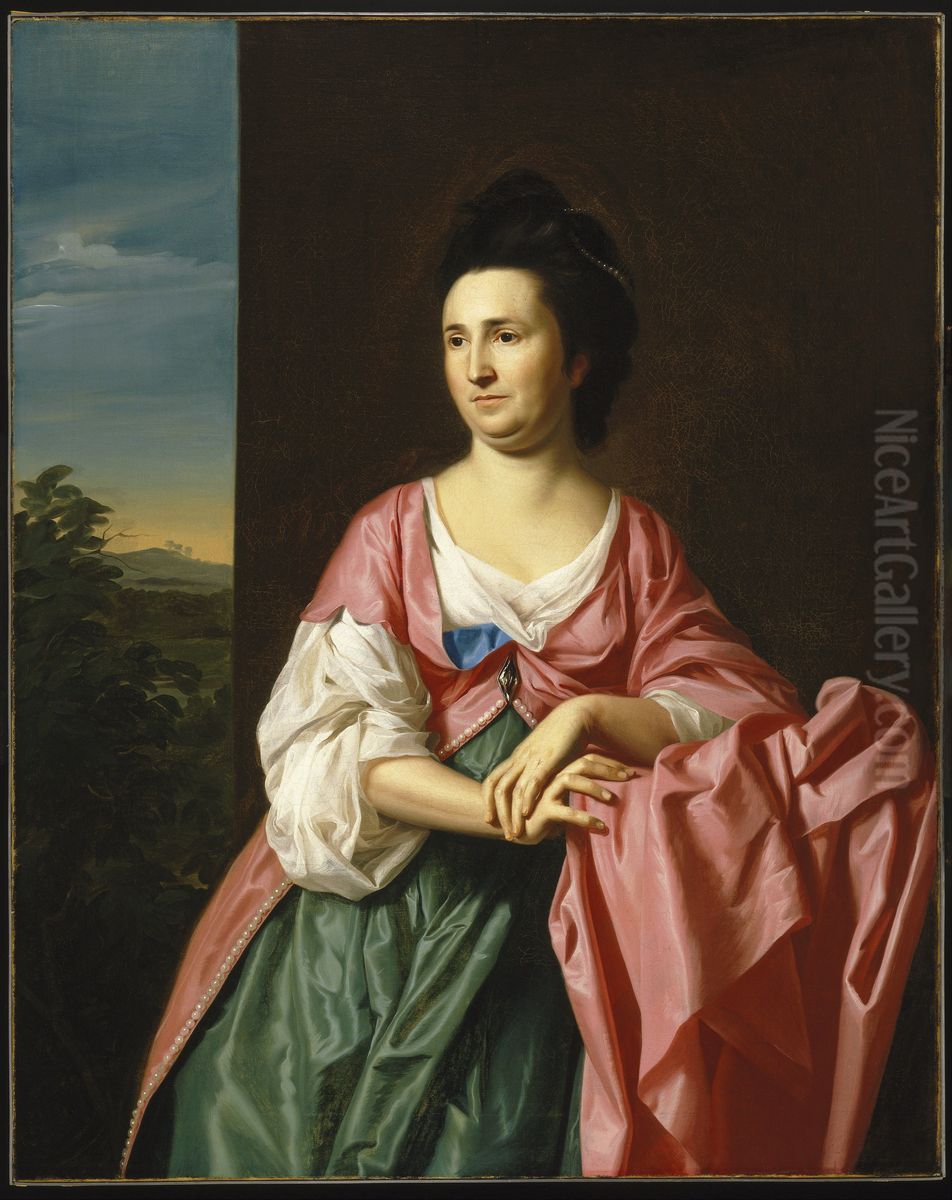 Mrs. Sylvester Gardiner, nee Abigail Pickman, formerly Mrs. William Eppes Oil Painting by John Singleton Copley