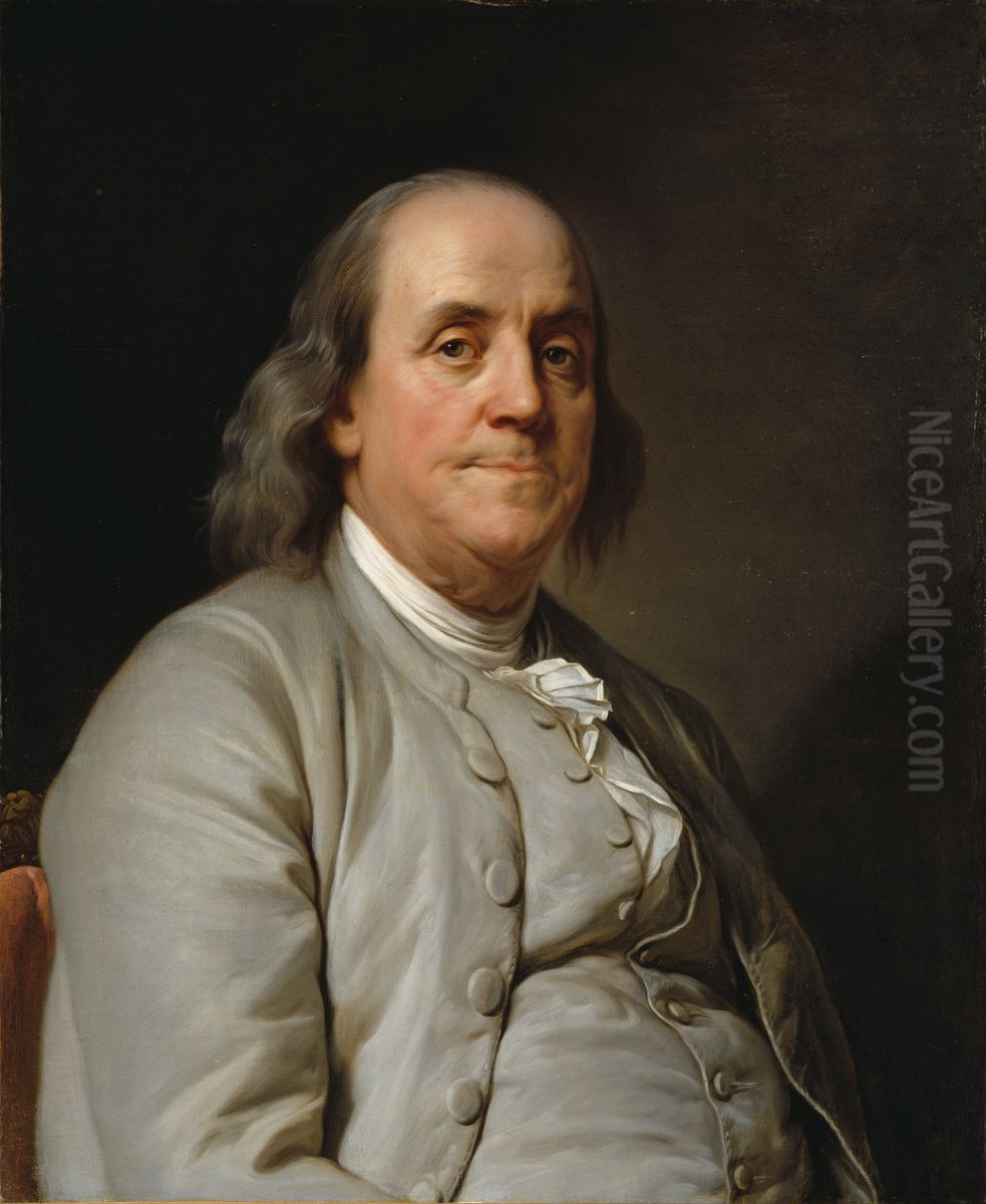 Benjamin Franklin Oil Painting by Joseph-Siffred Duplessis