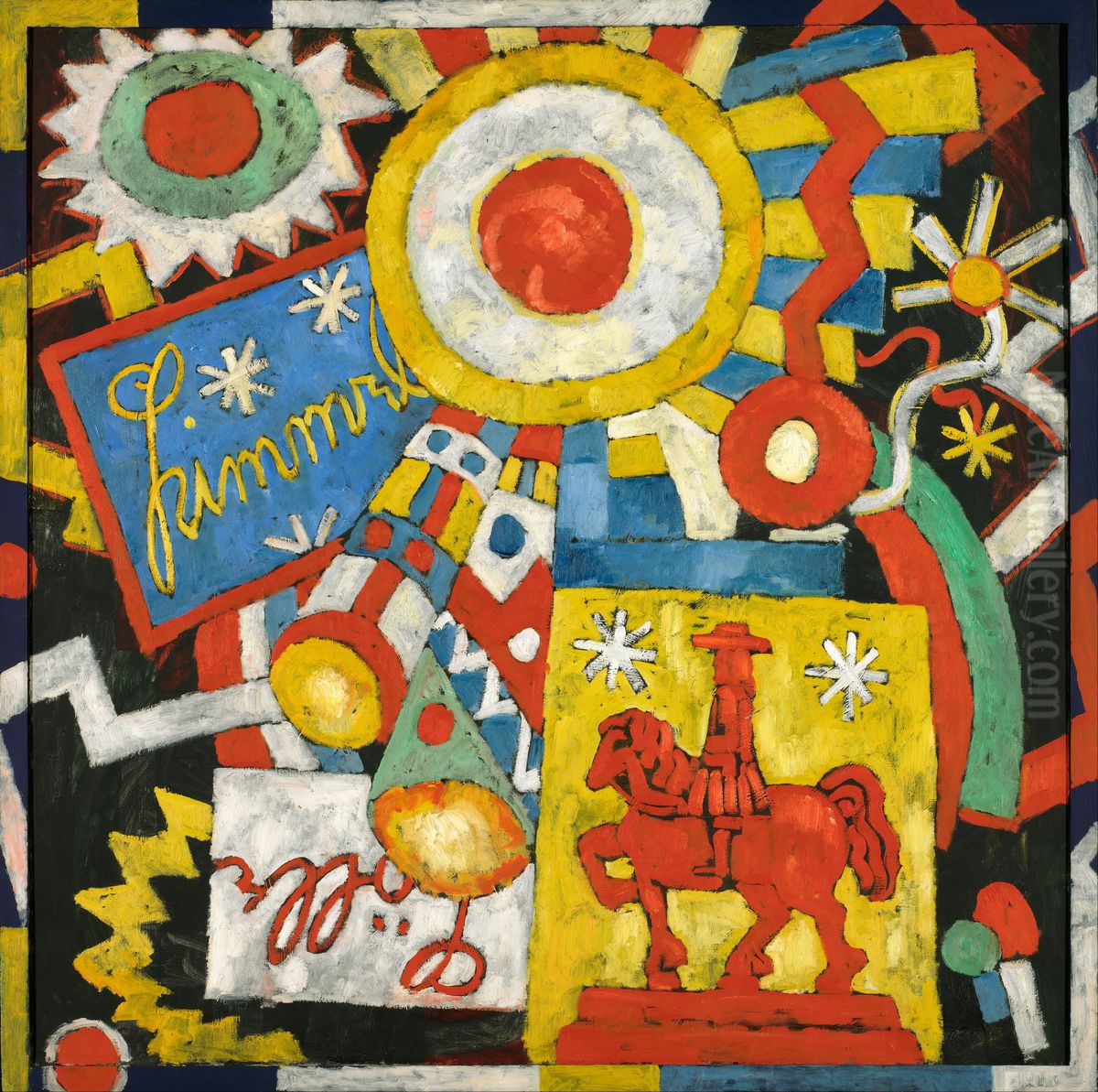 Sky Oil Painting by Marsden Hartley