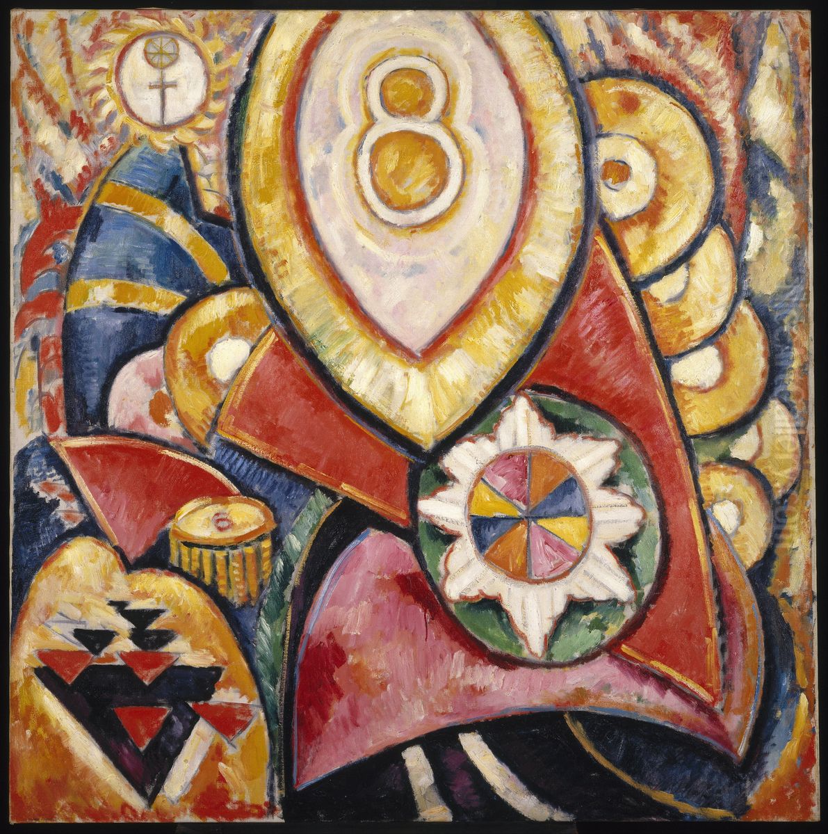 Painting No. 48 Oil Painting by Marsden Hartley