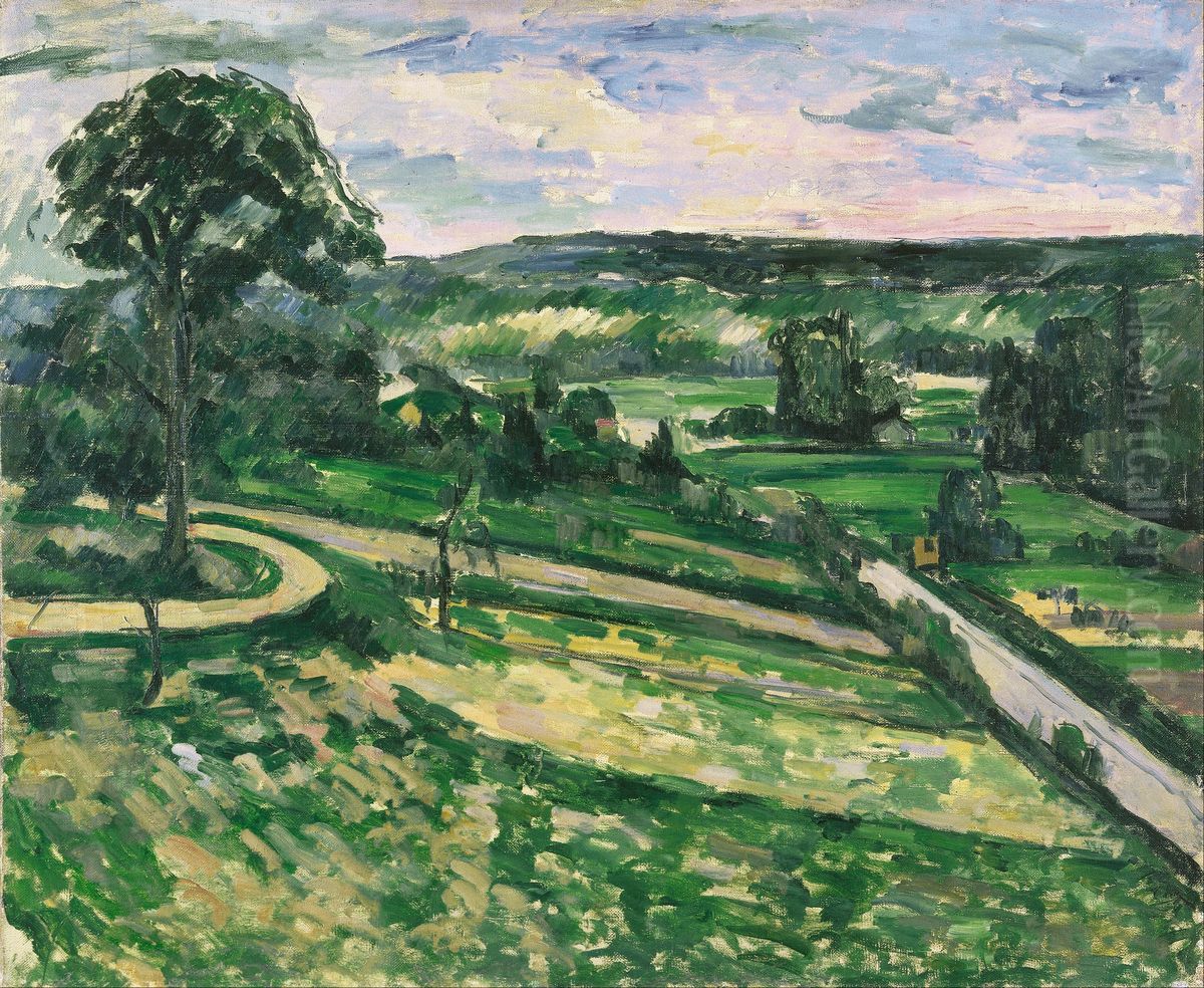 The Tree by the Bend Oil Painting by Paul Cezanne