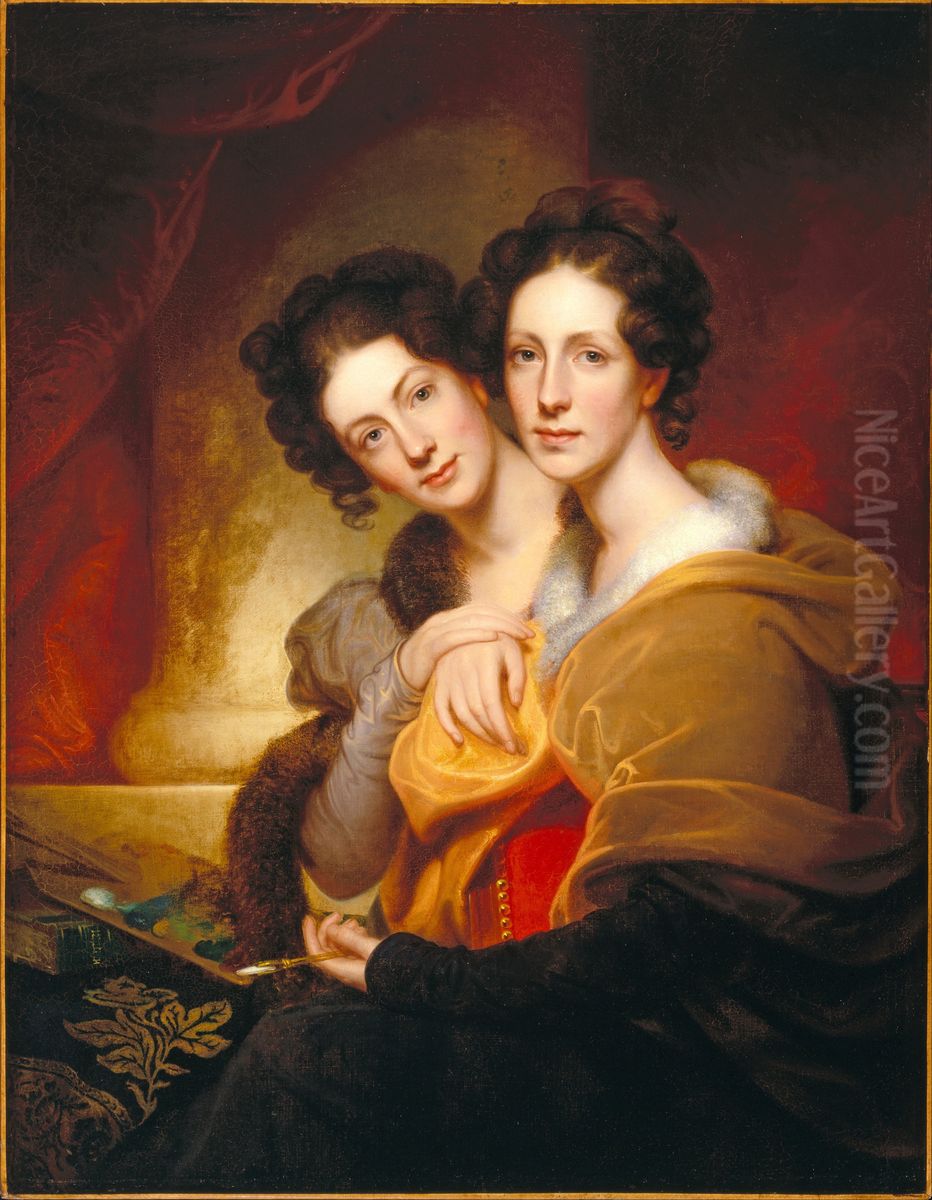 The Sisters (Eleanor and Rosalba Peale) Oil Painting by Rembrandt Peale