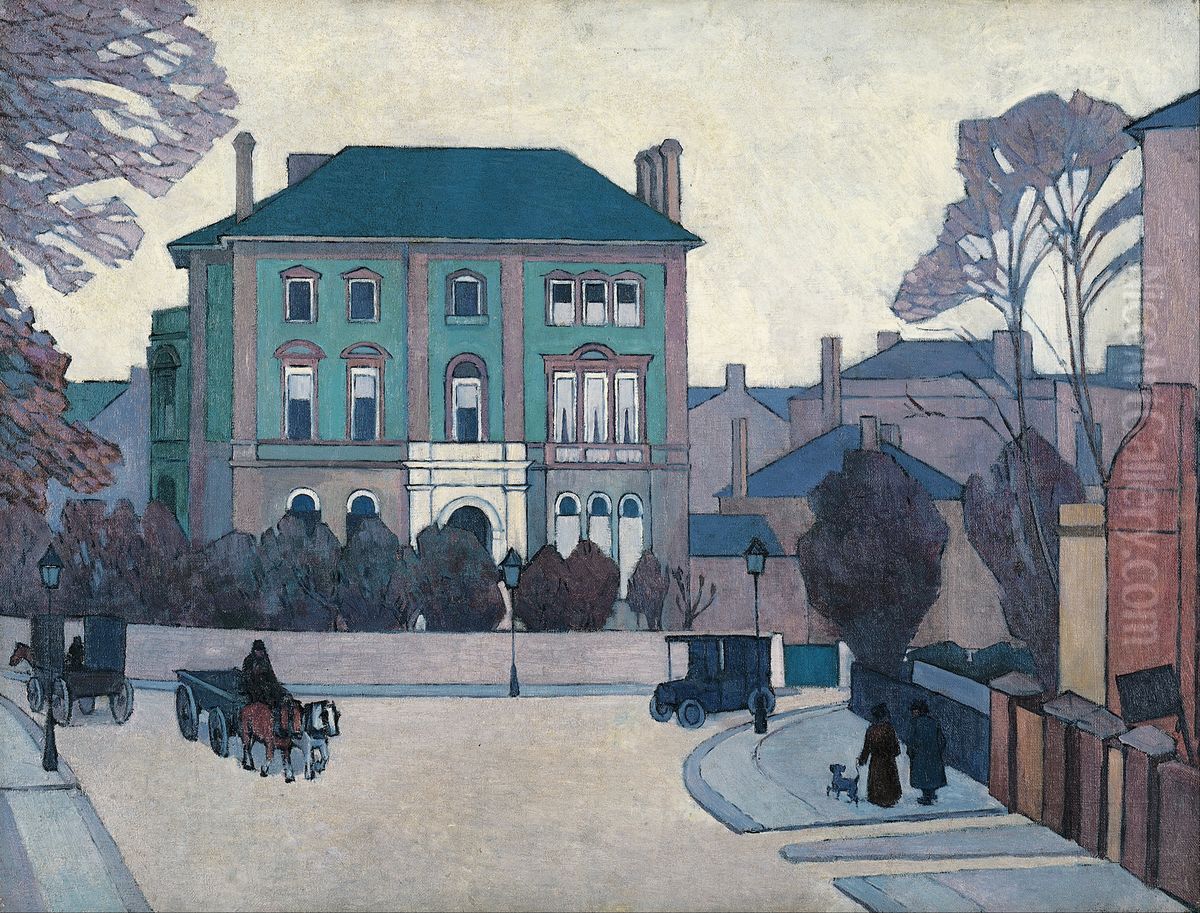 The green house, St John's Wood Oil Painting by Robert Bevan