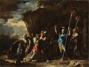 The deaf-mute son of King Croesus prevents the Persians from killing his father