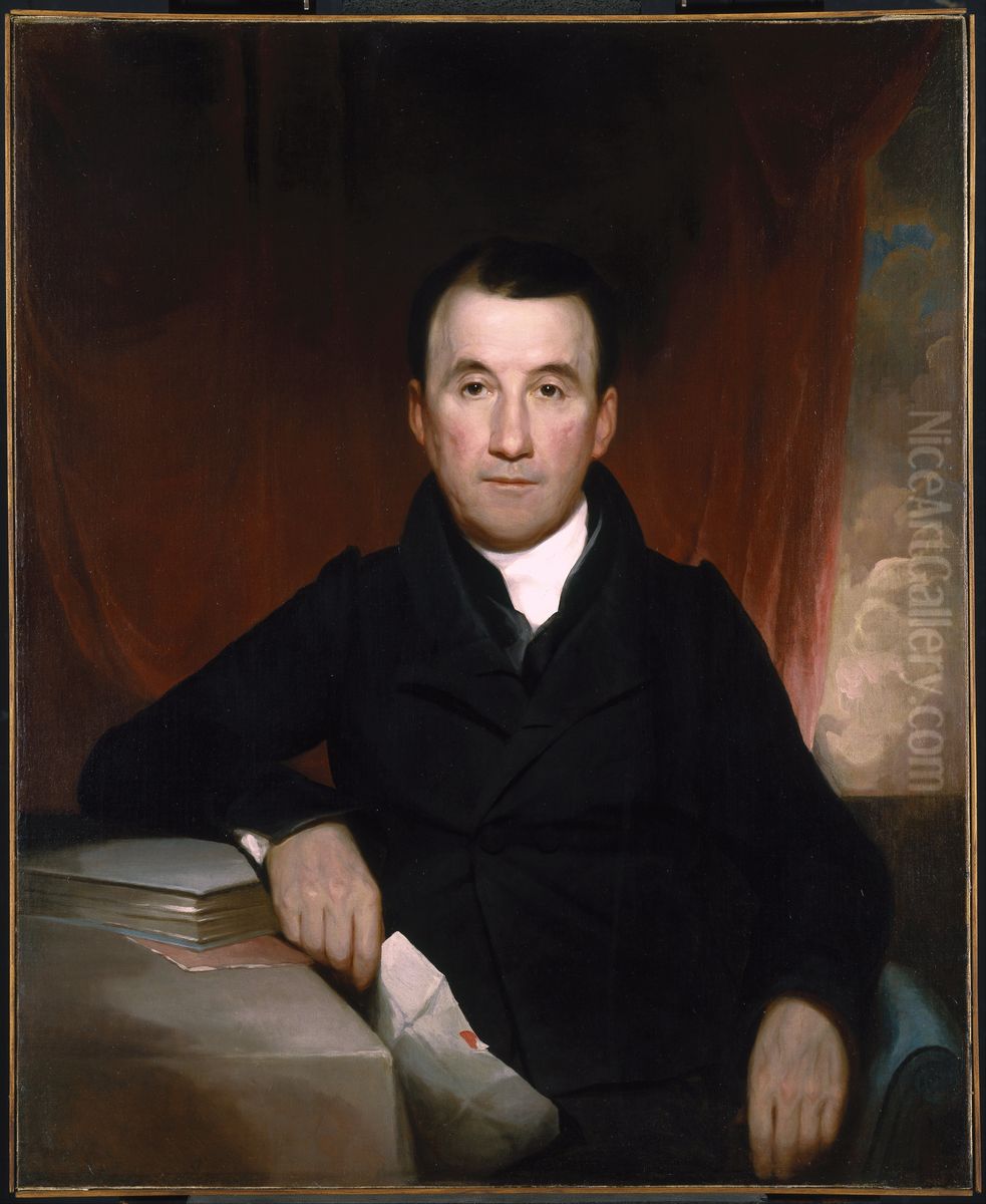 Jonas Platt Oil Painting by Samuel Finley Breese Morse