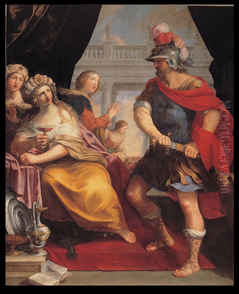 Ulysses and Circe Oil Painting by Giovanni Andrea Sirani