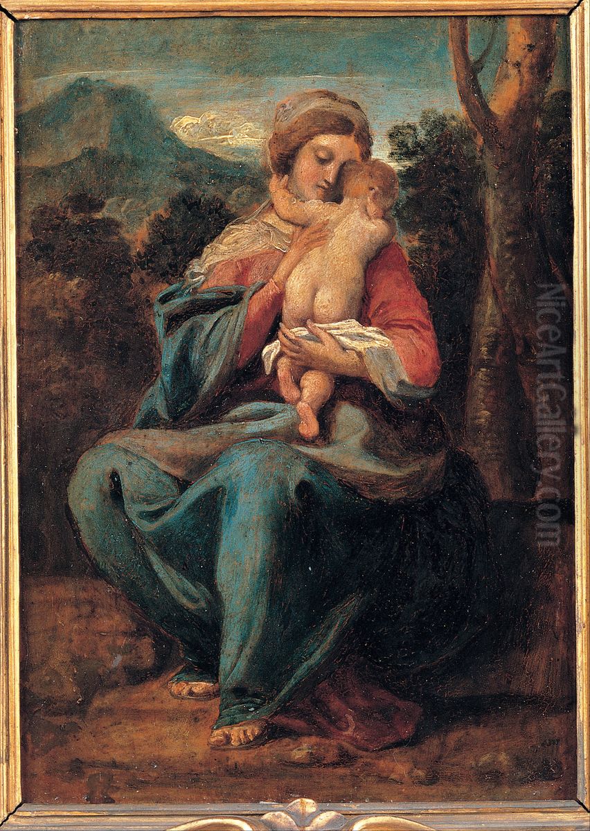 Madonna with the Child Oil Painting by Sisto Badalocchio