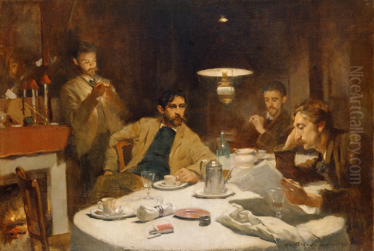 The Ten Cent Breakfast Oil Painting by Willard Metcalf