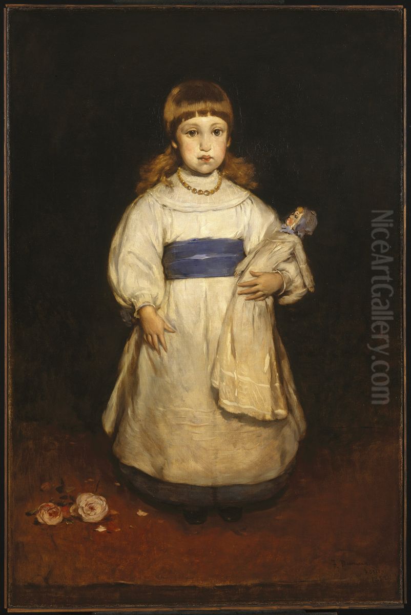 Mary Cabot Wheelwright Oil Painting by Frank Duveneck