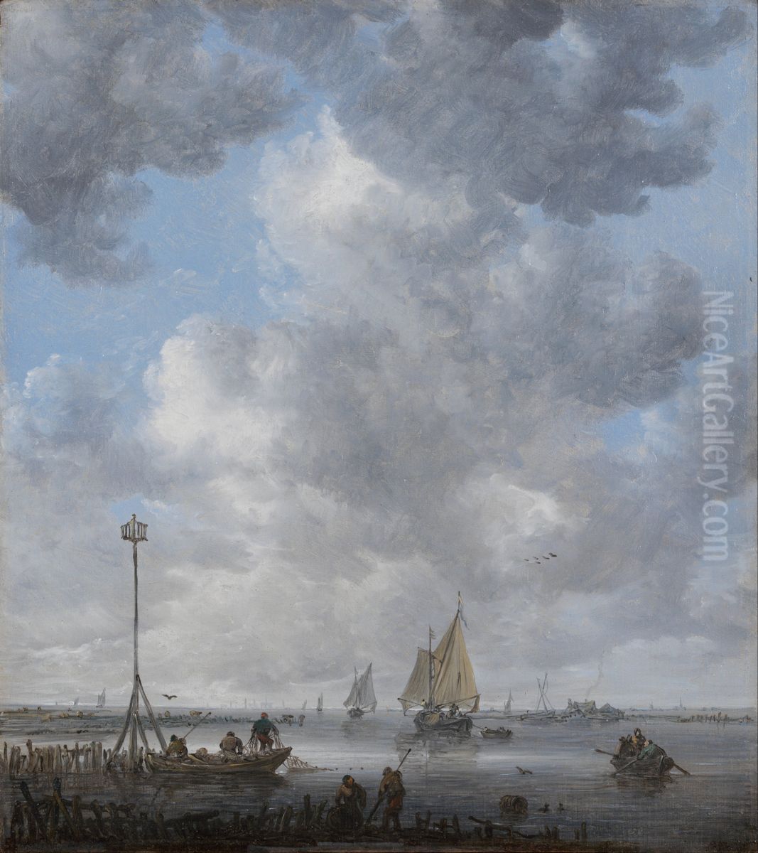 A Calm Oil Painting by Jan van Goyen