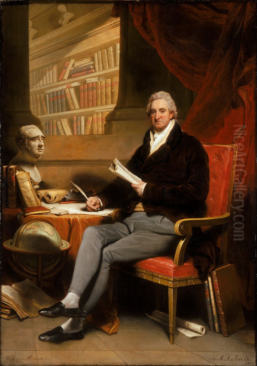William Roscoe Oil Painting by Martin Archer Shee