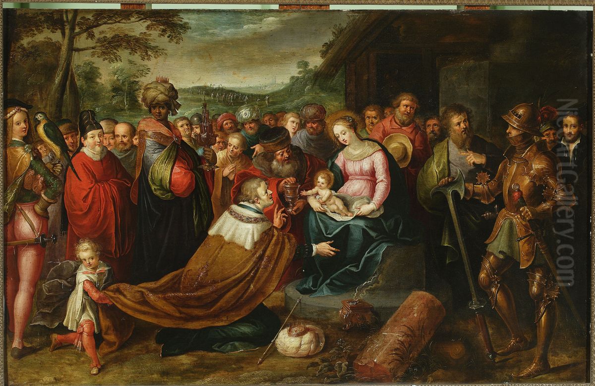 10-11) Oil Painting by Frans Francken the Younger