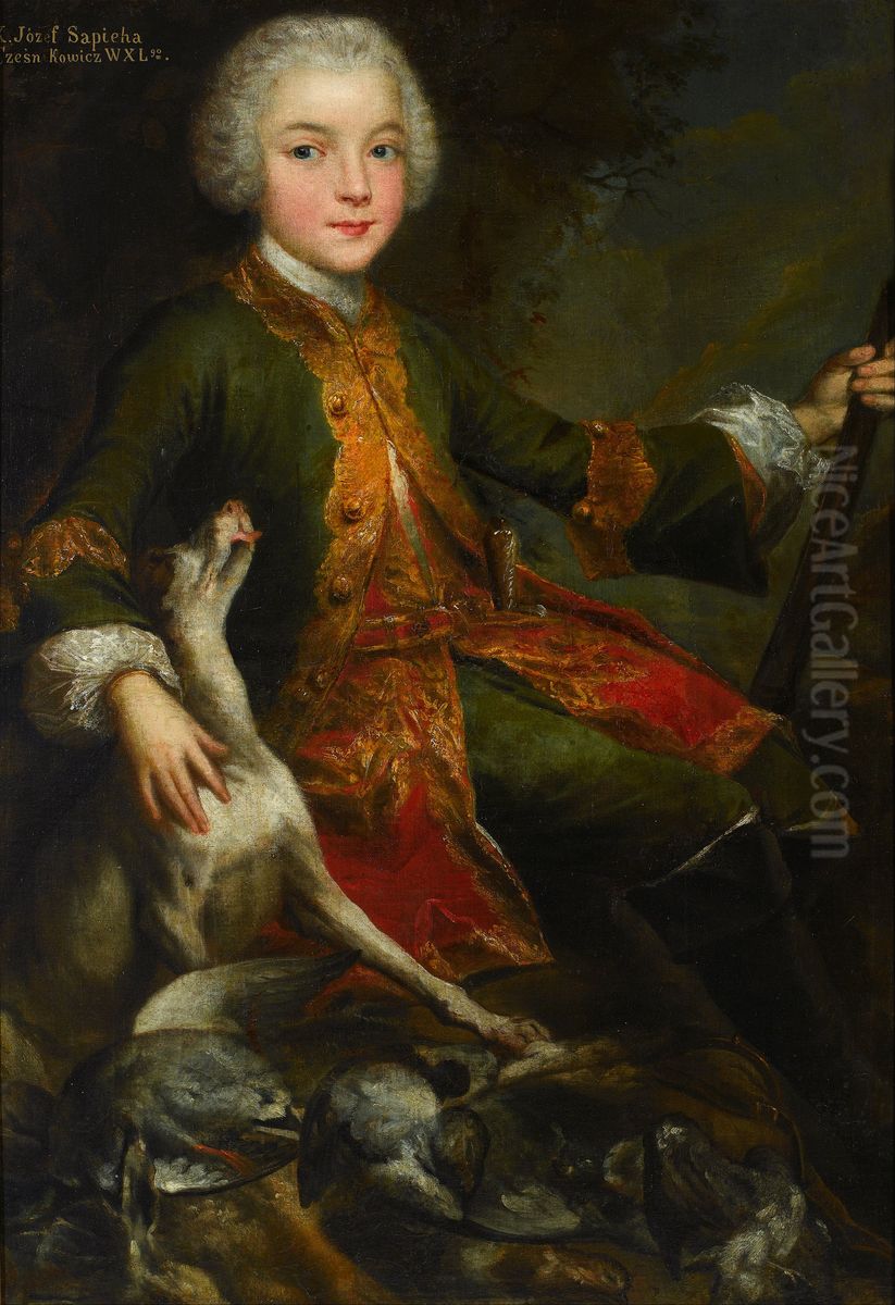 Portretknaza Uzefa Sapegi(1737-1792) Oil Painting by Augustyn Mirys