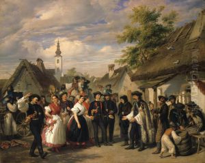 The Arrival of the BrideMagyar:A menyasszony erkezese(Magyar Nemzeti Galeria)