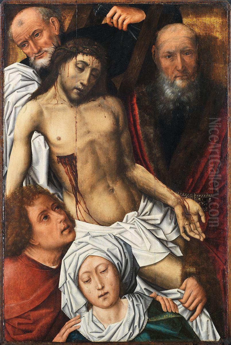El Descendimiento de la cruz Oil Painting by Colijn de Coter
