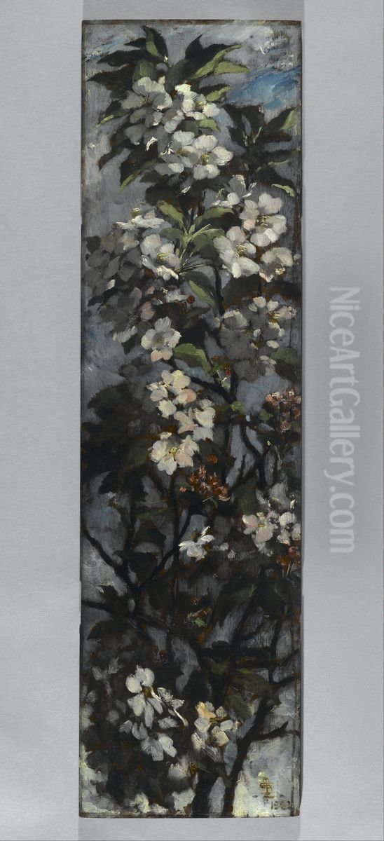 Apple Blossoms Oil Painting by Elizabeth Boott
