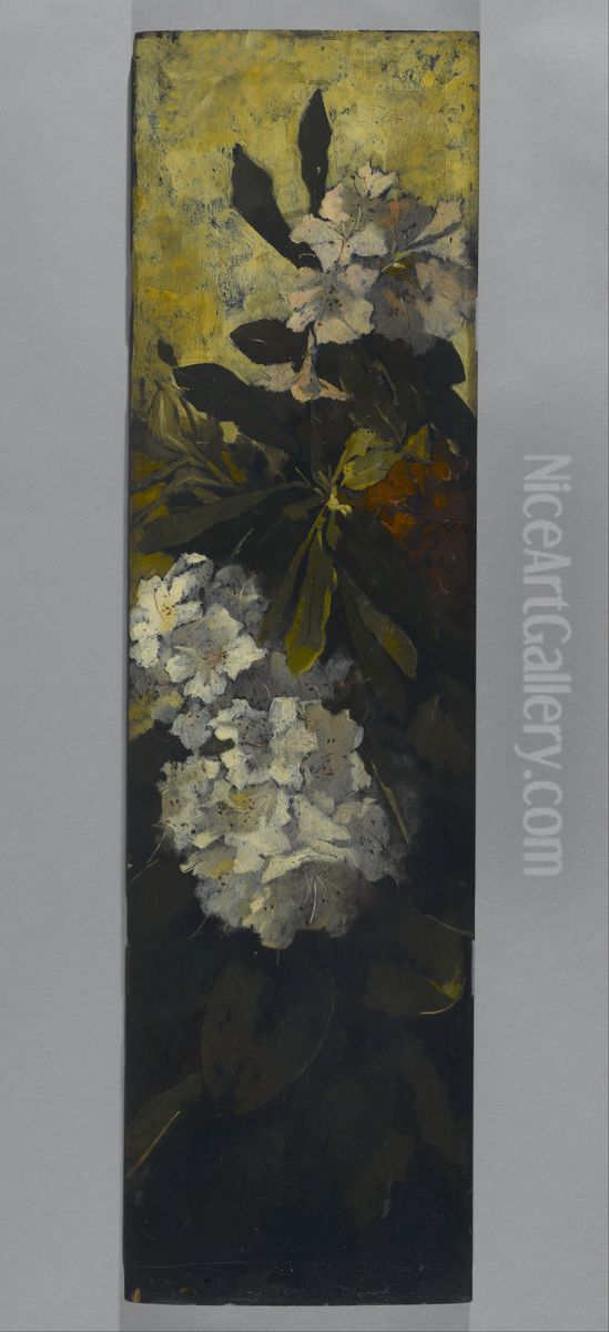 Rhododendrons Oil Painting by Elizabeth Boott