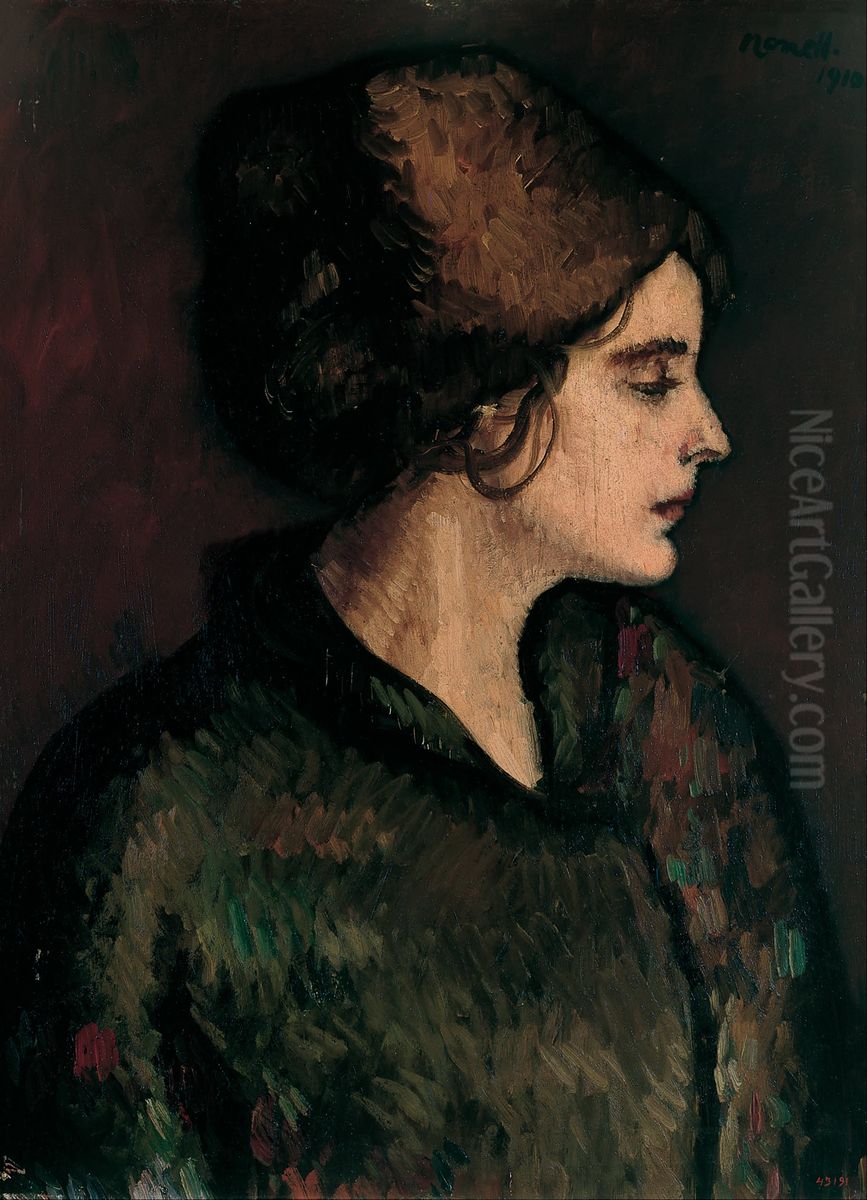 Dolors Oil Painting by Isidre Nonell