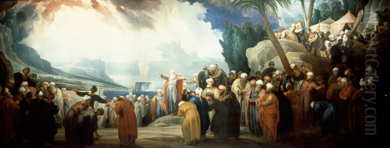 Moses elects the Council of Seventy Elders Oil Painting by Jacob de Wit