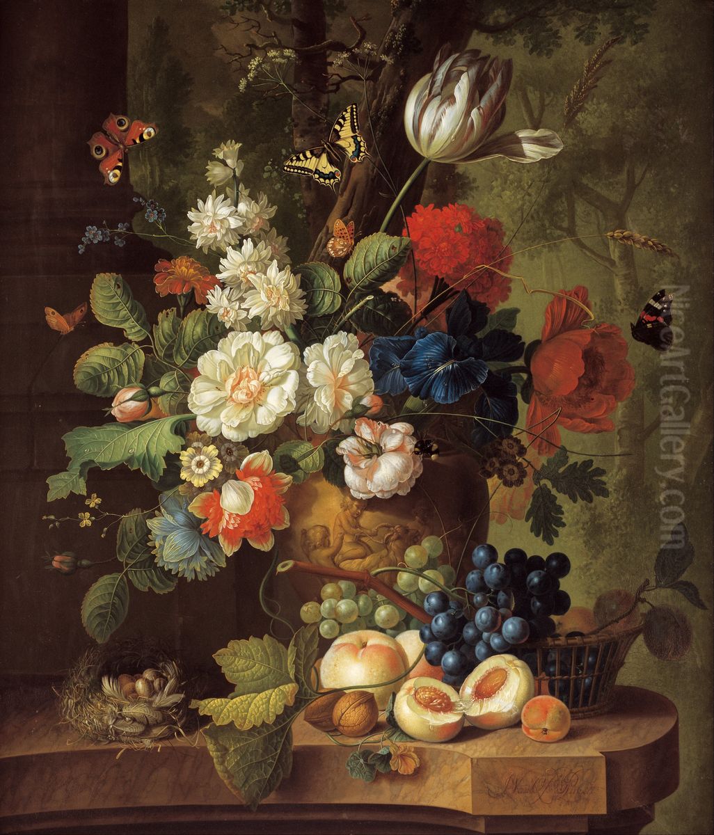 Flowers Oil Painting by Jan van Os