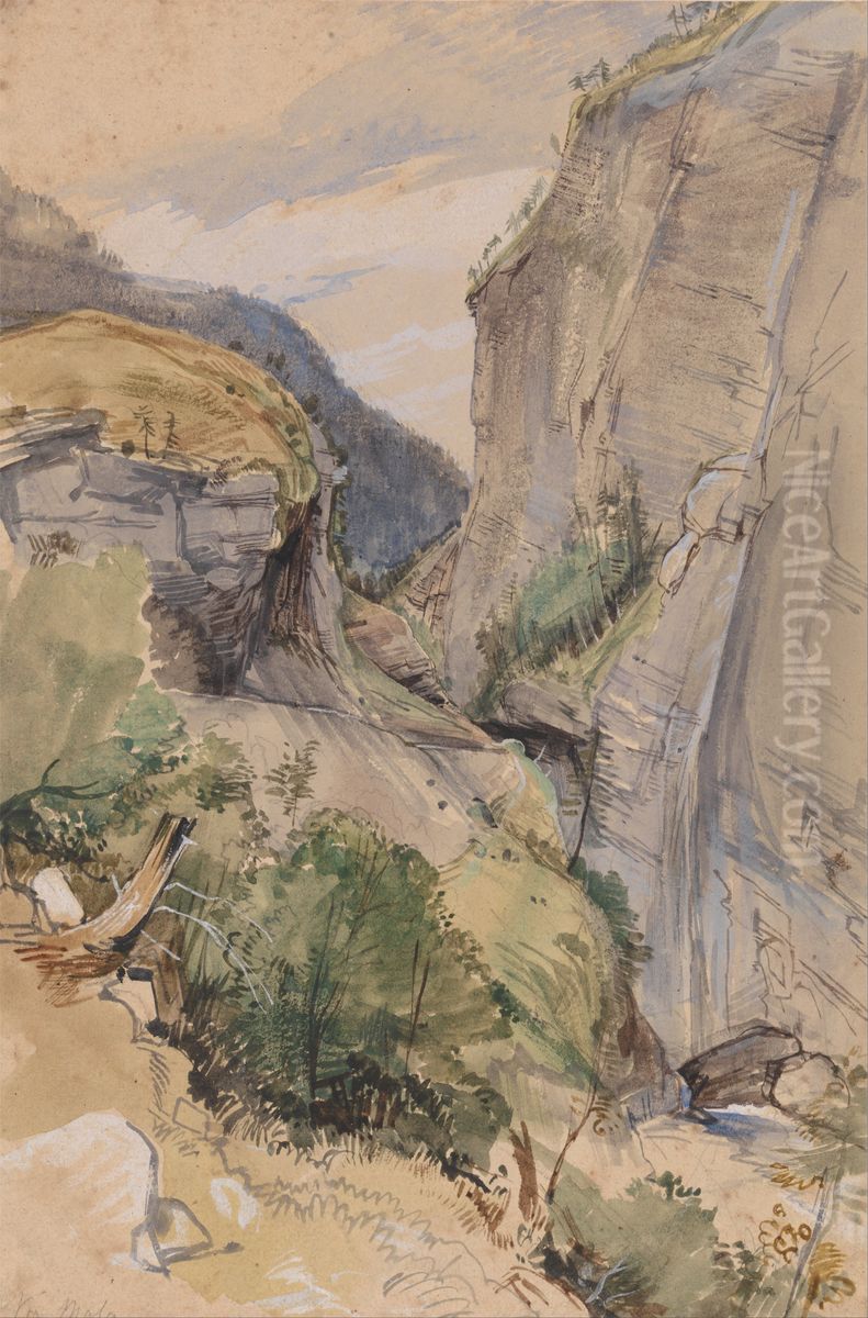 The Via Mala Oil Painting by John Frederick Lewis