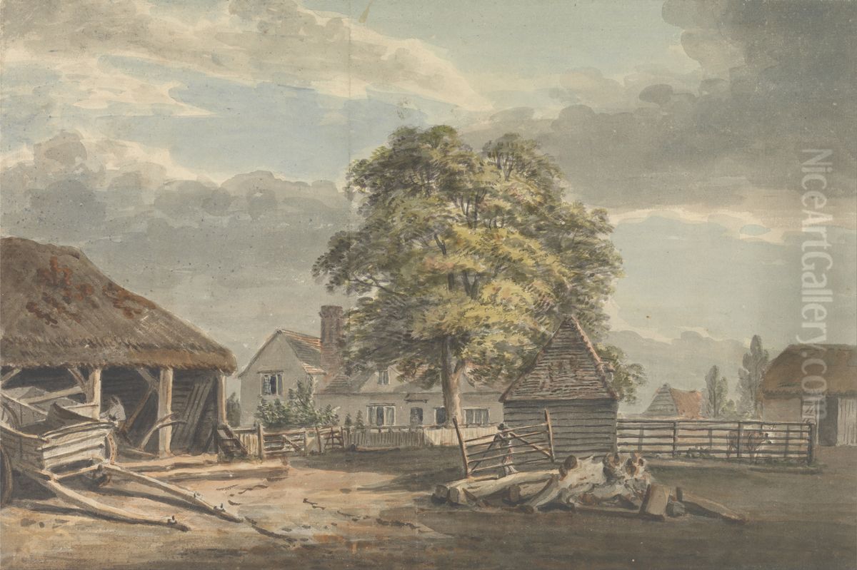 The Woodyard, Great Windsor Park Oil Painting by Paul Sandby