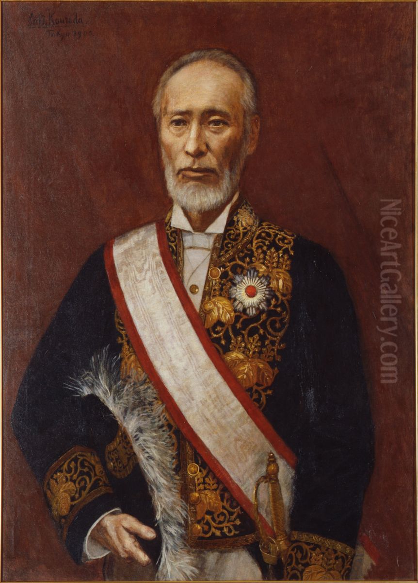 si dao zong ze xiang Oil Painting by Kuroda Seiki