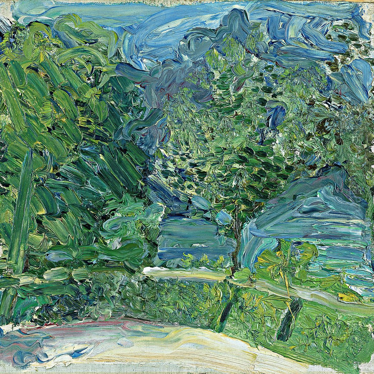 Deutsch:Uferstrasse bei Gmunden Oil Painting by Richard Gerstl