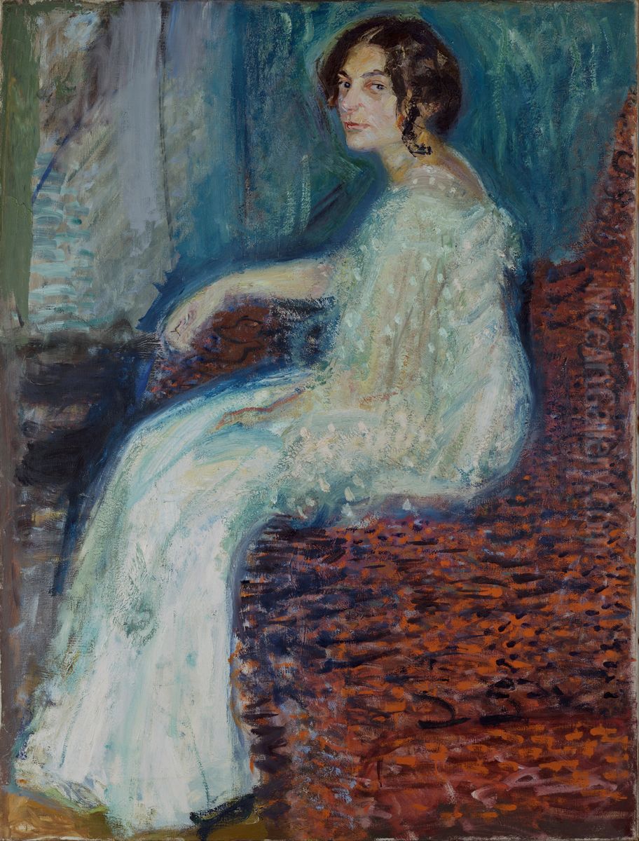 Deutsch:Bildnis Henryka Cohn Oil Painting by Richard Gerstl