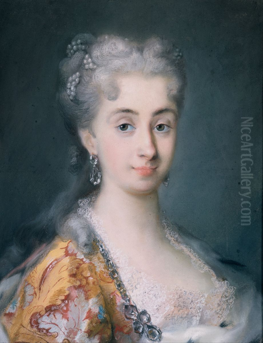 Pisana Mocenigo, nee Corner (or Cornaro) Oil Painting by Rosalba Carriera